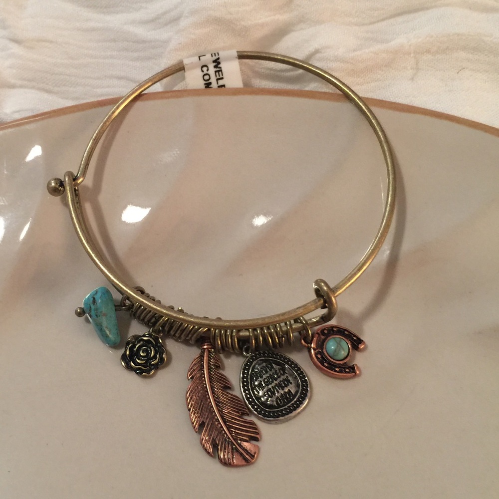 Three Tone Turquoise Bangle